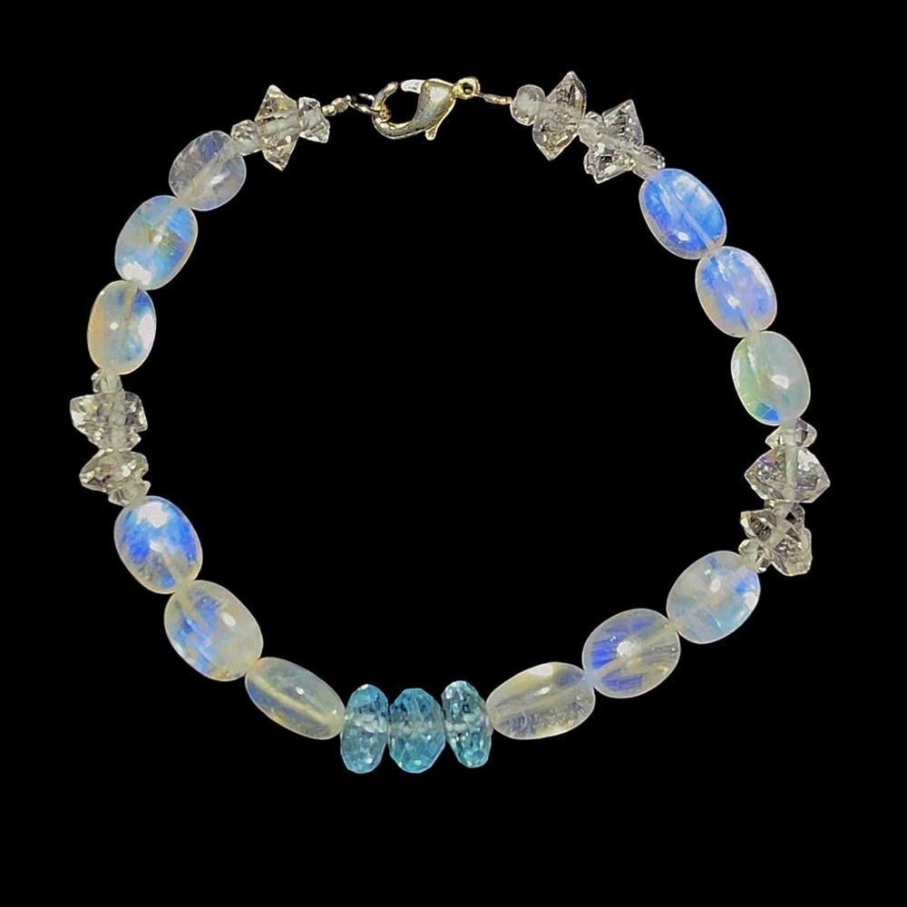Hand Made Genuine Multi Gemstone Bracelet